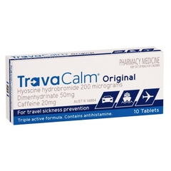 Viên chống say tàu xe Travacalm Travel Sickness Original