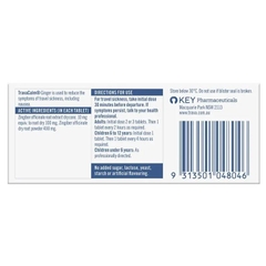 Viên uống chống say tàu xe Travacalm Ginger