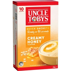 Yến mạch ăn liền Uncle Tobys Oats Sachets Creamy Honey 10 pack