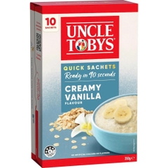 Yến mạch ăn liền Uncle Tobys Oats Sachets Creamy Vanilla 10 pack