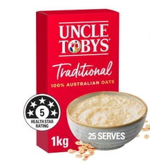 Yến mạch Uncle Tobys Porridge Oats Original