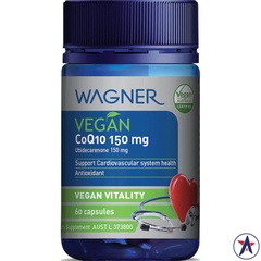 Viên bổ tim mạch thuần chay Wagner Vegan CoQ10 150mg 60 viên