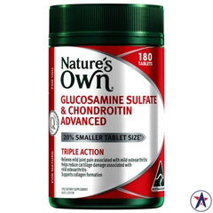 Viên bổ xương khớp Nature's Own Glucosamine Sulfate & Chondroitin Advanced for Joint Health 180 viên