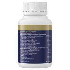 Viên chiết xuất gừng giảm co thắt bụng, đầy hơi BioCeuticals Paracea Forte 60 viên