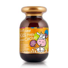 Viên nhai bổ sung canxi cho bé Spring Leaf Kids Mega Milky Calcium 120 viên