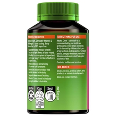 Viên nhai bổ sung Vitamin C vị dâu Cenovis Chewable Vitamin C 1000mg Berry