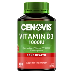 Viên uống bổ sung Vitamin D3 1000IU Cenovis hỗ trợ xương chắc khỏe