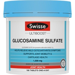 Swisse Ultiboost Glucosamine Sulfate 1500mg Joint Health 180 viên