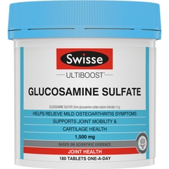 Swisse Ultiboost Glucosamine Sulfate 1500mg Joint Health 180 viên