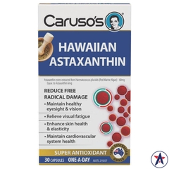 Viên uống chống oxy hoá Caruso's Hawaiian Astaxanthin 30 viên