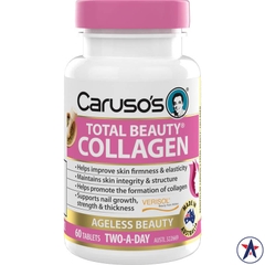 Viên uống bổ sung collagen Caruso's Total Beauty Collagen 60 viên