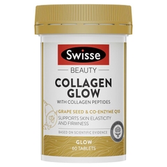 Viên uống Collagen Glow Swisse Beauty Collagen Peptides