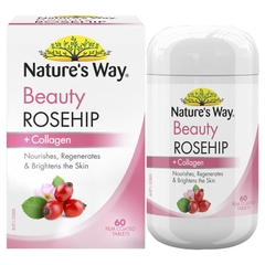 Viên uống trắng da Nature's Way Beauty Rosehip & Collagen 60 viên