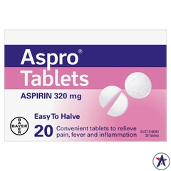 Viên uống giảm đau Aspro Clear Pain Relief 20 viên