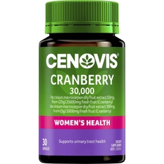 Viên uống hỗ trợ đường tiết niệu Cenovis Cranberry 30,000mg for Women's Health