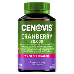 Viên uống hỗ trợ đường tiết niệu Cenovis Cranberry 30,000mg for Women's Health