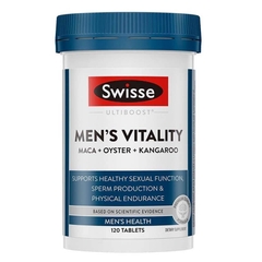 Viên uống tăng cường sinh lý Nam Swisse Ultiboost Men's Vitality Maca + Oyster + Kangaroo 120 viên