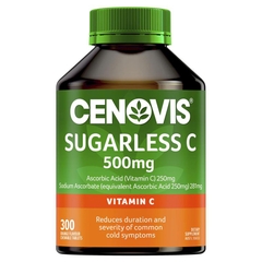 Viên ngậm Vitamin C không đường Cenovis Sugarless C 500mg
