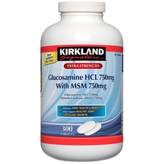 Kirkland Signature Glucosamine HCL with MSM 750mg 300 viên