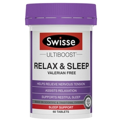 Swisse Ultiboost Relax & Sleep giúp thư giãn & ngủ ngon 60 viên