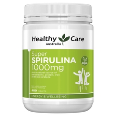 Viên uống tảo xoắn Úc Healthy Care Super Spirulina 400 viên