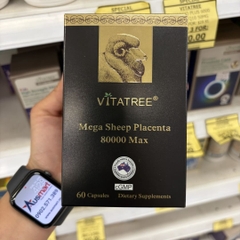 Viên uống nhau thai cừu Vitatree Maxi Sheep Placenta 80000 Max 60 viên