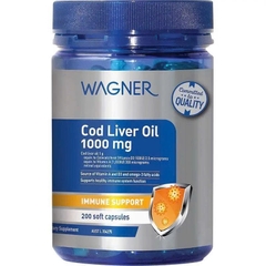 Dầu gan cá tuyết Wagner Cod Liver Oil 1000mg 60 viên