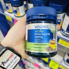 Dầu hạt gai dầu thuần chay Wagner Vegan Hemp Seed Oil 1000mg 60 viên