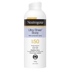 Xịt chống nắng Neutrogena Ultra Sheer Body SPF 50 Sunscreen 140g