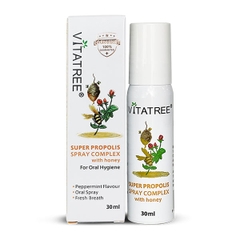 Xịt keo ong Vitatree Super Propolis Spray Complex with Honey 25ml