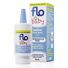 Xịt và nhỏ mũi cho bé Flo Baby Saline + Nasal Spray của Úc 15ml
