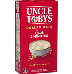 Yến mạch ăn liền cán dẹp Uncle Tobys Traditonal Rolled Oats 1kg