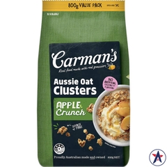 Yến mạch ăn sáng Carman's Aussie Oat Clusters Apple Crunch 800g