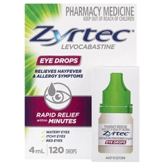 Thuốc nhỏ mắt Zyrtec Antihistamine Hayfever & Allergy Eye Drops 4ml