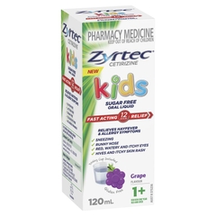 Thuốc dị ứng cho bé trên 1 tuổi Zyrtec Cetirizine Kids