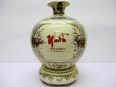 Bình Hút Lộc Chữ Nhẫn Gốm Chu Đậu Vẽ Vàng 24K RG-000417
