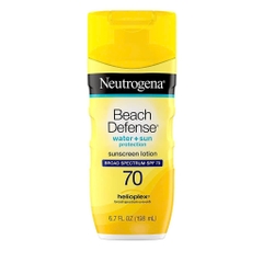 Neutrogena Beach Defense Water + Sun Protection Sunscreen Lotion SPF70