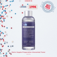 Klairs Supple Preparation Unscented Toner