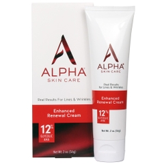 Alpha skincare enhanced renewal cream with 12% AHA