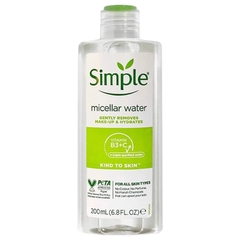 Simple micellar cleansing water