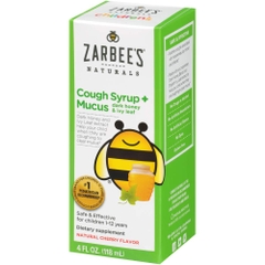 Zarbee's Naturals Children's Cough Syrup + Mucus Daytime & Nighttime