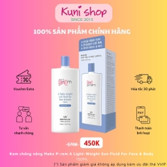 Kem chống nắng Make P:rem A Light-Weight Sun Fluid For Face & Body Care SPF50+ PA++++