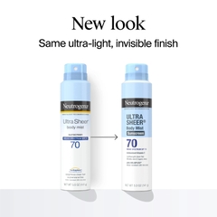 Xịt Chống Nắng Body Neutrogena Ultra Sheer Spray Sunscreen SPF 70