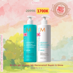 Bộ dầu gội xả phục hồi Moroccanoil Repair & Shine