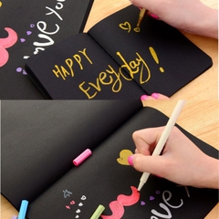 sổ giấy đen nhỏ - kích thước 14.5*13cm - 30 tờ