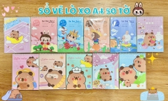 Sổ vẽ a4 50 tờ capy, labubu- giá sỉ