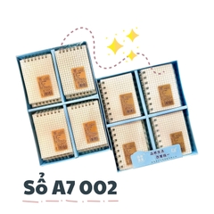 Sổ a7 bìa nhựa caro A7-002 , lốc 20 c