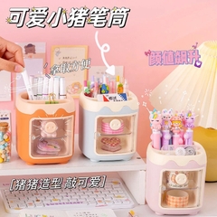 cắm bút heo 2 ngăn