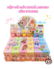 Hộp mù móc khoá Labubu kèm sticker