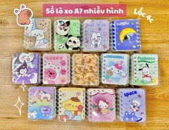 SỔ LÒ XO A7 NHIỀU HÌNH -8*10.5 CM (GIÁ SỈ)